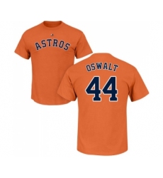 MLB Nike Houston Astros #44 Roy Oswalt Orange Name & Number T-Shirt