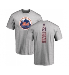 MLB Nike New York Mets #21 Todd Frazier Ash Backer T-Shirt