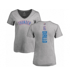 Basketball Women's Oklahoma City Thunder #6 Hamidou Diallo Ash Backer T-Shirt