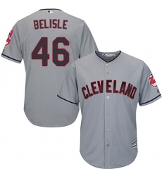 Youth Majestic Cleveland Indians #46 Matt Belisle Authentic Grey Road Cool Base MLB Jersey