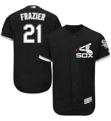 Men's Majestic Chicago White Sox #53 Welington Castillo Black Alternate Flex Base Authentic Collection MLB Jersey