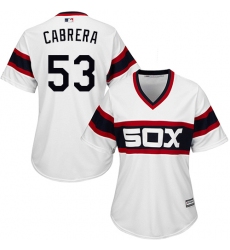 Women's Majestic Chicago White Sox #53 Welington Castillo Replica White 2013 Alternate Home Cool Base MLB Jersey