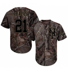 Youth Majestic New York Mets #21 Todd Frazier Authentic Camo Realtree Collection Flex Base MLB Jersey