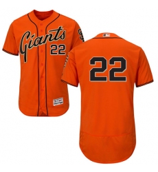 Men's Majestic San Francisco Giants #22 Andrew McCutchen Orange Alternate Flex Base Authentic Collection MLB Jersey