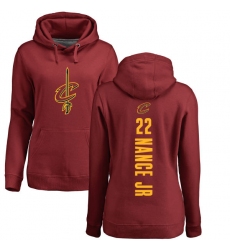 NBA Women's Nike Cleveland Cavaliers #22 Larry Nance Jr. Maroon Backer Pullover Hoodie
