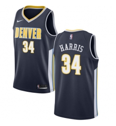 Women's Nike Denver Nuggets #34 Devin Harris Authentic Navy Blue Road NBA Jersey - Icon Edition
