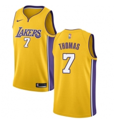 Men's Nike Los Angeles Lakers #7 Isaiah Thomas Swingman Gold Home NBA Jersey - Icon Edition