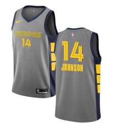 Men's Nike Memphis Grizzlies #14 Brice Johnson Swingman Gray NBA Jersey - City Edition