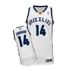 Youth Adidas Memphis Grizzlies #14 Brice Johnson Authentic White Home NBA Jersey