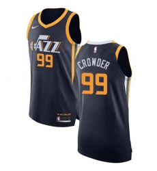 Women's Nike Utah Jazz #99 Jae Crowder Authentic Navy Blue Road NBA Jersey - Icon Edition