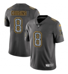 Youth Nike Minnesota Vikings #8 Kirk Cousins Gray Static Vapor Untouchable Limited NFL Jersey