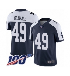 Men's Dallas Cowboys #52 Connor Williams Navy Blue Team Color Vapor Untouchable Limited Player 100th Season Football Jersey