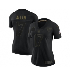 Women's Buffalo Bills #17 Josh Allen Black Salute To Service Limited Stitched NFL Jersey