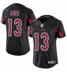 Women's Nike Arizona Cardinals #13 Christian Kirk Limited Black Rush Vapor Untouchable NFL Jersey