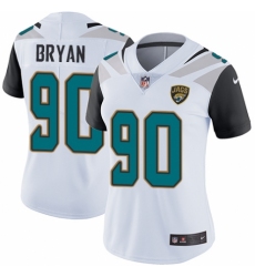 Women's Nike Jacksonville Jaguars #90 Taven Bryan White Vapor Untouchable Limited Player NFL Jersey