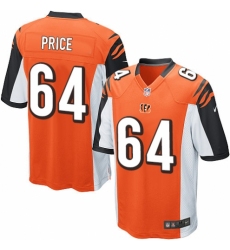 Men's Nike Cincinnati Bengals #64 Billy Price Game Orange Alternate NFL Jersey