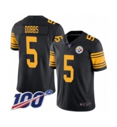 Youth Pittsburgh Steelers #13 James Washington Limited Black Rush Vapor Untouchable 100th Season Football Jersey