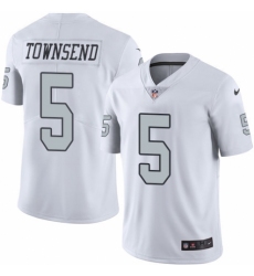 Youth Nike Oakland Raiders #5 Johnny Townsend Limited White Rush Vapor Untouchable NFL Jersey