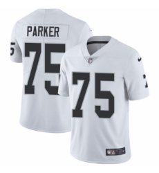 Youth Nike Oakland Raiders #75 Brandon Parker White Vapor Untouchable Limited Player NFL Jersey