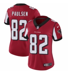 Women's Nike Atlanta Falcons #82 Logan Paulsen Red Team Color Vapor Untouchable Limited Player NFL Jersey