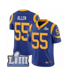 Youth Nike Los Angeles Rams #55 Brian Allen Royal Blue Alternate Vapor Untouchable Limited Player Super Bowl LIII Bound NFL Jersey