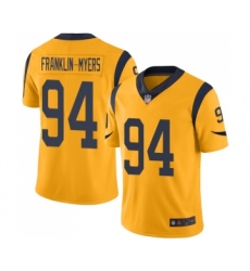 Men's Los Angeles Rams #94 John Franklin-Myers Limited Gold Rush Vapor Untouchable Football Jersey