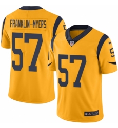Men's Nike Los Angeles Rams #57 John Franklin-Myers Limited Gold Rush Vapor Untouchable NFL Jersey