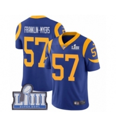 Men's Nike Los Angeles Rams #57 John Franklin-Myers Royal Blue Alternate Vapor Untouchable Limited Player Super Bowl LIII Bound NFL Jersey