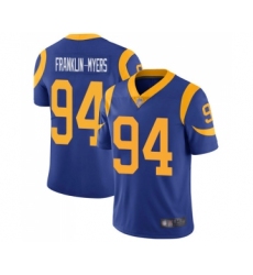 Youth Los Angeles Rams #94 John Franklin-Myers Royal Blue Alternate Vapor Untouchable Limited Player Football Jersey
