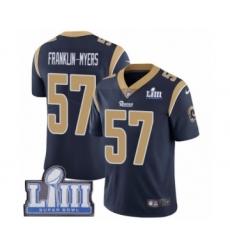 Youth Nike Los Angeles Rams #57 John Franklin-Myers Navy Blue Team Color Vapor Untouchable Limited Player Super Bowl LIII Bound NFL Jersey