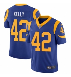 Men's Nike Los Angeles Rams #42 John Kelly Royal Blue Alternate Vapor Untouchable Limited Player NFL Jersey