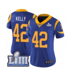 Women's Nike Los Angeles Rams #42 John Kelly Royal Blue Alternate Vapor Untouchable Limited Player Super Bowl LIII Bound NFL Jersey