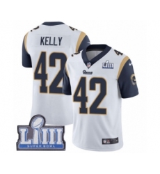 Youth Nike Los Angeles Rams #42 John Kelly White Vapor Untouchable Limited Player Super Bowl LIII Bound NFL Jersey