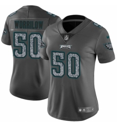 Women's Nike Philadelphia Eagles #50 Paul Worrilow Gray Static Vapor Untouchable Limited NFL Jersey