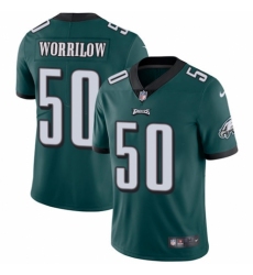 Youth Nike Philadelphia Eagles #50 Paul Worrilow Midnight Green Team Color Vapor Untouchable Limited Player NFL Jersey