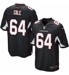 Men's Nike Arizona Cardinals #64 Mason Cole Game Black Alternate NFL Jersey