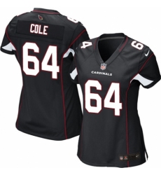 Women's Nike Arizona Cardinals #64 Mason Cole Game Black Alternate NFL Jersey