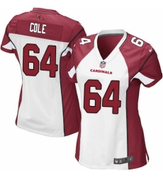 Women's Nike Arizona Cardinals #64 Mason Cole Game White NFL Jersey