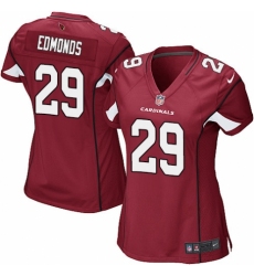 Women's Nike Arizona Cardinals #29 Chase Edmonds Game Red Team Color NFL Jersey