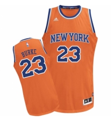 Women's Adidas New York Knicks #23 Trey Burke Swingman Orange Alternate NBA Jersey