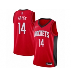 Men's Houston Rockets #14 Gerald Green Swingman Red Finished Basketball Jersey - Icon Edition