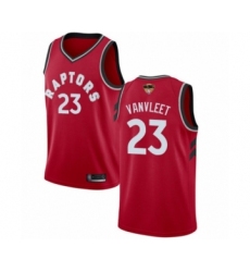 Men's Toronto Raptors #23 Fred VanVleet Swingman Red 2019 Basketball Finals Bound Jersey - Icon Edition