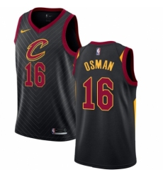 Women's Nike Cleveland Cavaliers #16 Cedi Osman Authentic Black NBA Jersey Statement Edition