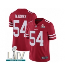 Youth San Francisco 49ers #54 Fred Warner Red Team Color Vapor Untouchable Limited Player Super Bowl LIV Bound Football Jersey