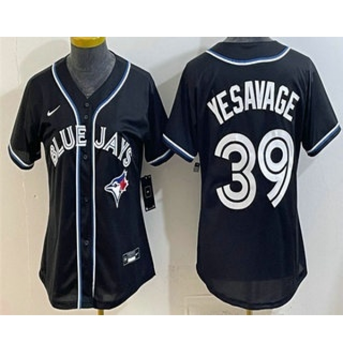 Women's Toronto Blue Jays #39 Trey Yesavage 2026 Black Fashion Cool Base Jersey