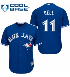 Youth Majestic Toronto Blue Jays #11 George Bell Replica Blue Alternate MLB Jersey