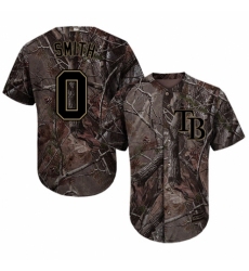 Youth Majestic Tampa Bay Rays #0 Mallex Smith Authentic Camo Realtree Collection Flex Base MLB Jersey