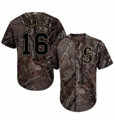 Men's Majestic Seattle Mariners #16 Ben Gamel Authentic Camo Realtree Collection Flex Base MLB Jersey