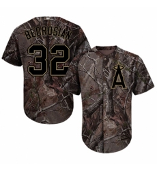 Youth Majestic Los Angeles Angels of Anaheim #32 Cam Bedrosian Authentic Camo Realtree Collection Flex Base MLB Jersey