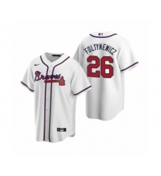 Women Atlanta Braves #26 Mike Foltynewicz Nike White 2020 Replica Home Jersey